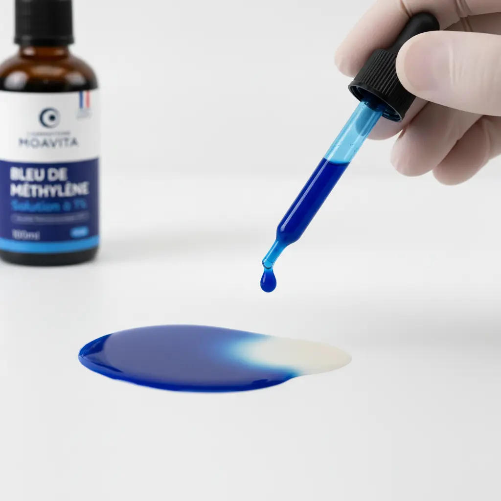 Comment enlever une tache tenace de bleu de méthylène sur la peau, les vêtements ou les surfaces poreuses avec une solution chimique adaptée.